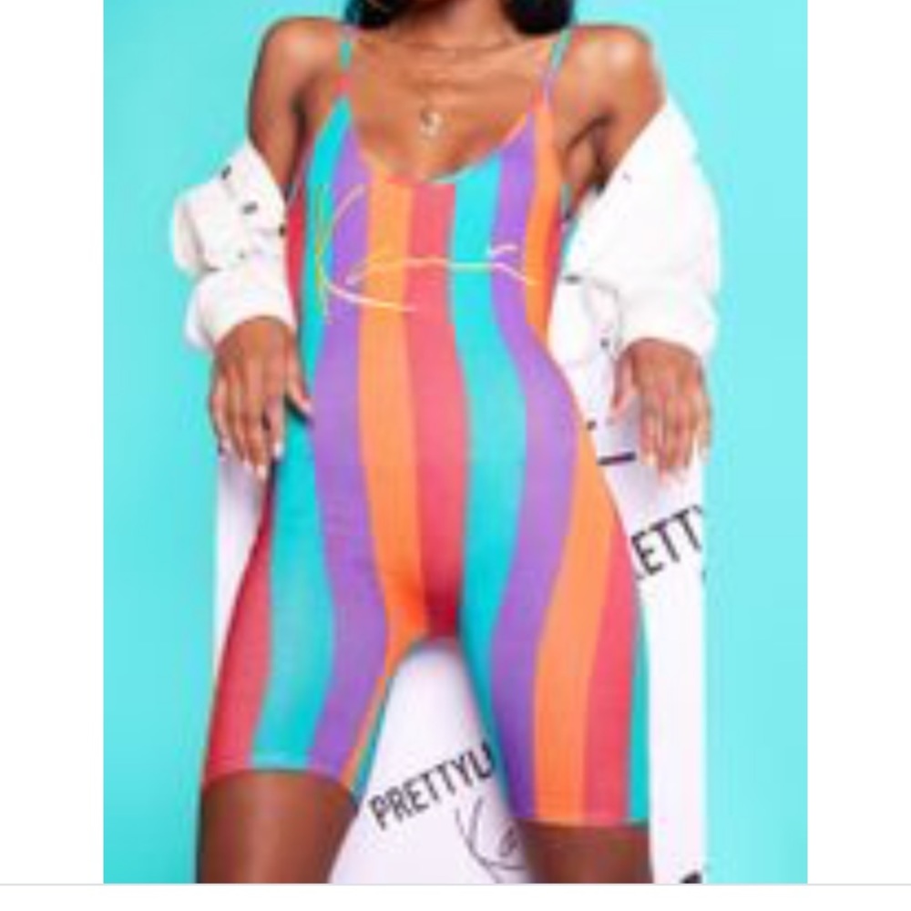 Karl Kani x PLT romper Teyana Taylor